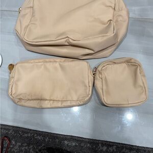 Elegant Beige Women's Bag Set